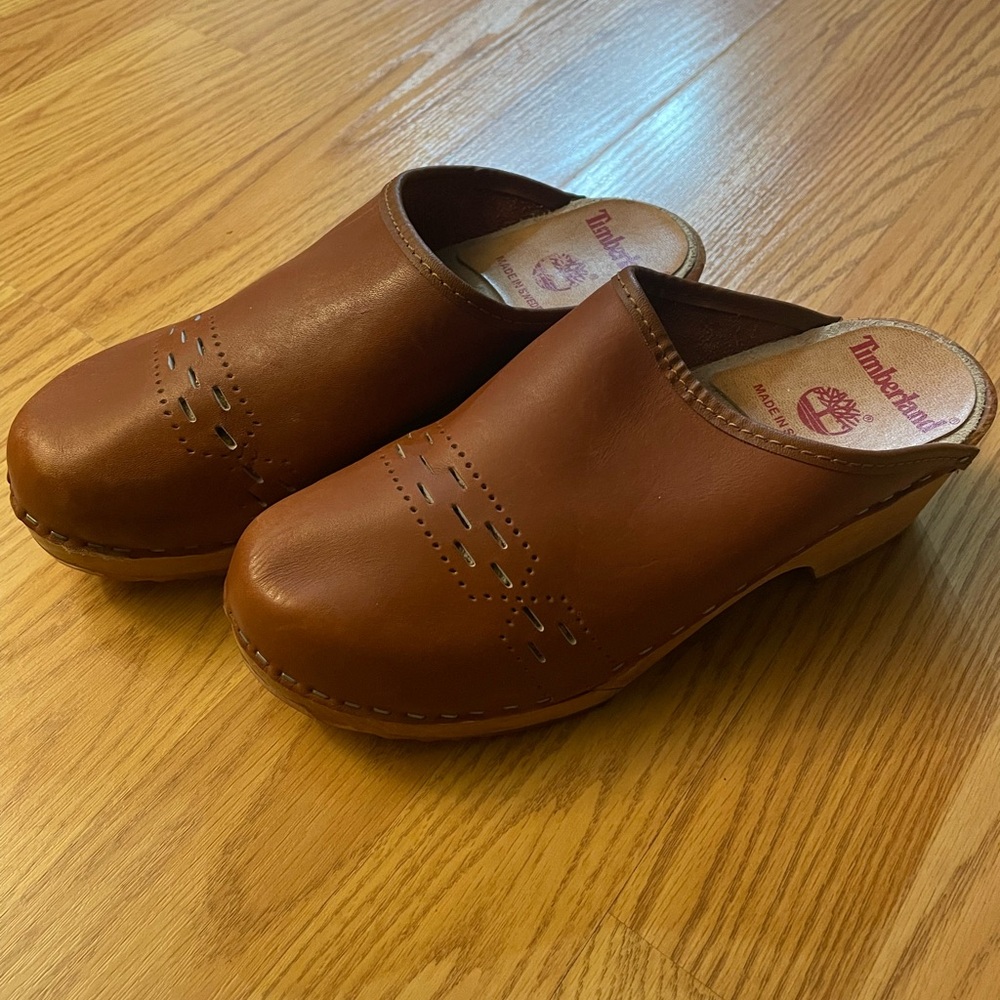 Timberland Brown Leather Mules - Picture 4 of 4